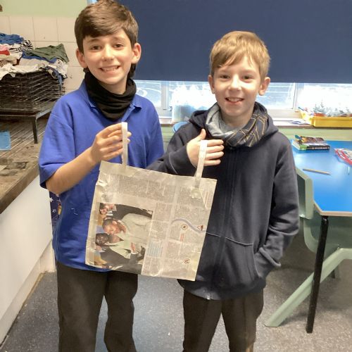 DT: Newspaper Bag Challenge